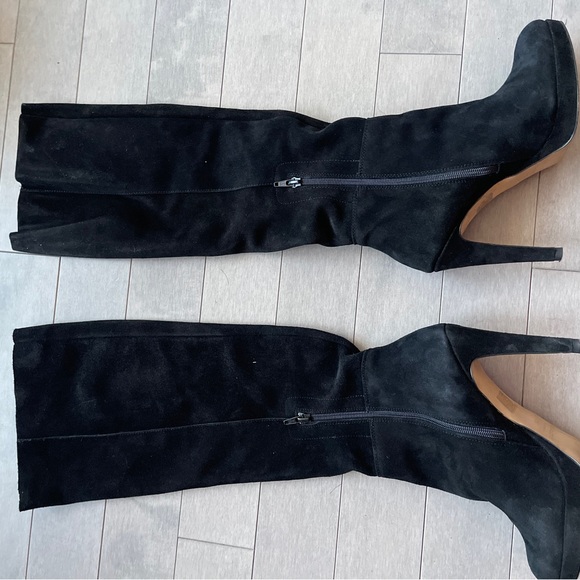 Black Suede high boots - Picture 4 of 9